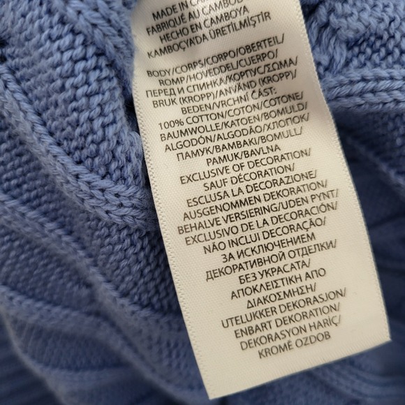 Ralph Lauren Light Blue Cable Knit Sweater - Picture 7 of 10